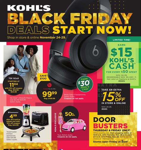 Kohls Black Friday Ad 2024 Hot Kohls Holiday Deals