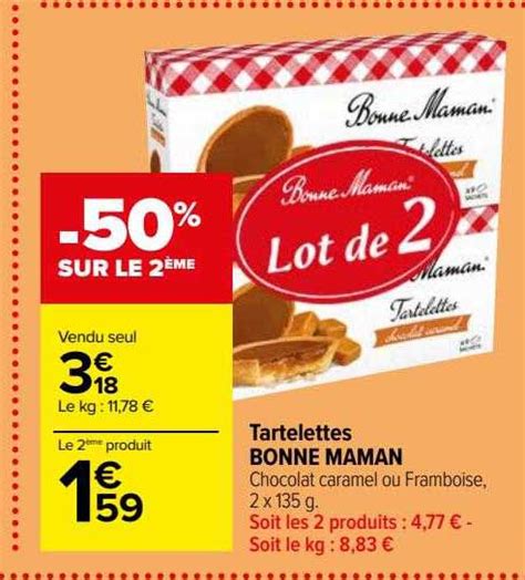 Promo Tartelettes Bonne Maman Chez Carrefour ICatalogue Fr