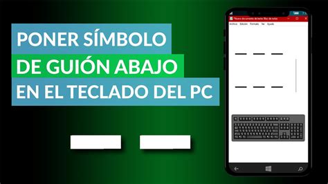 Cómo Poner o Hacer el Símbolo de GUIÓN BAJO en el Teclado del PC YouTube