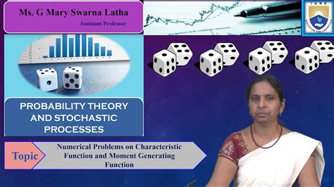 Numerical Problems On Characteristic And Moment Generating Function By Ms G Mary Swarna Latha