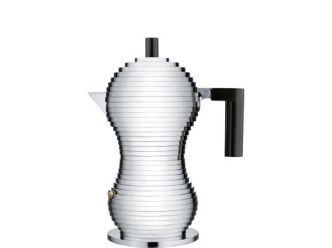 Alessi Pulcina Espresso Coffee Maker In Black 6 Cup Richmond Cookshop