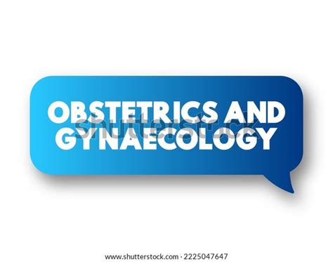 Obstetrics Gynaecology Medical Specialties That Focus Stock Vector