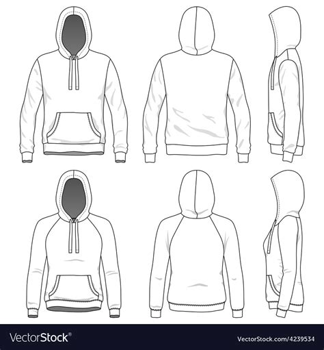 Hoodie Template Front And Back - Printable Calendars AT A GLANCE