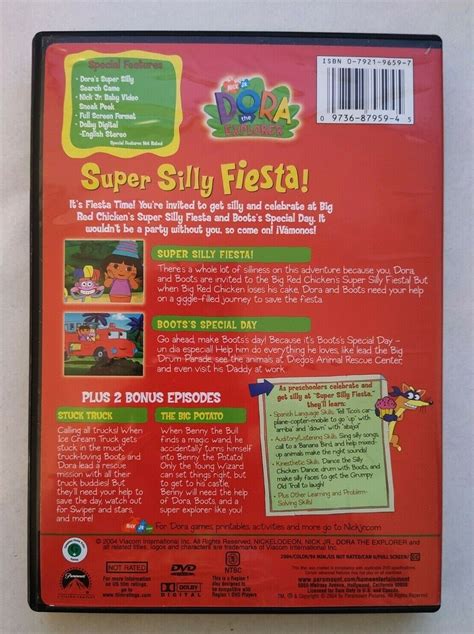 Dora The Explorer Super Silly FIesta DVD 2004 EBay