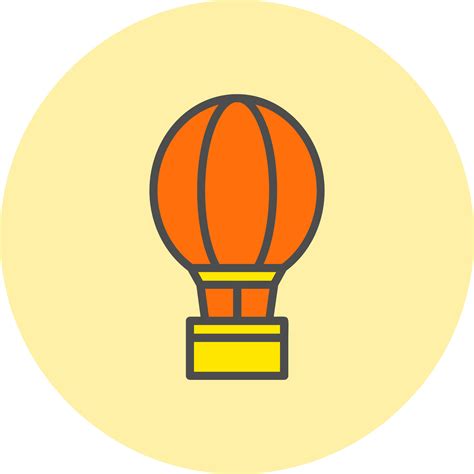Hot Air Balloon Vector Icon 16482866 Vector Art At Vecteezy