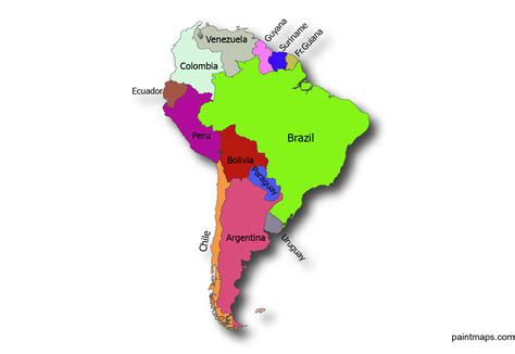 adiós Limpia el cuarto maceta mapa de sudamerica en ingles resbalón Embajada evaporación