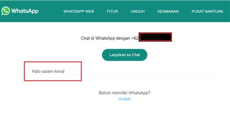 Foto 3 Cara Membuat Link WhatsApp Agar Bisa Langsung Chat Tanpa