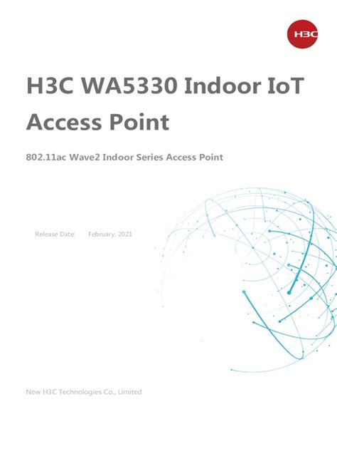 Fillable Online H3C WA5330 Indoor IoT Fax Email Print PdfFiller