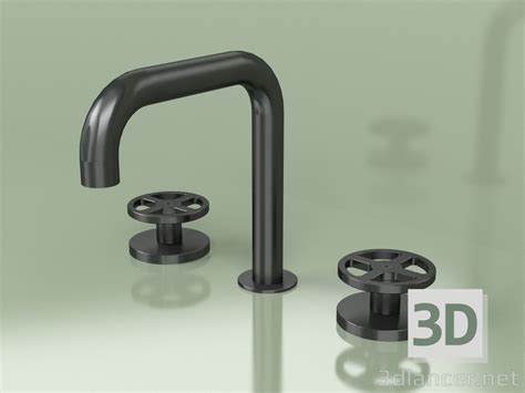 3d модель Смеситель на три отверстия с поворотным изливом (20 31 V, ON ...