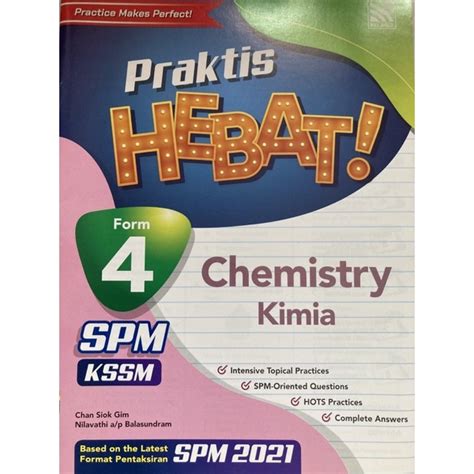 Praktis Hebat Form Chemistry Kimia Spm Kssm Shopee Malaysia