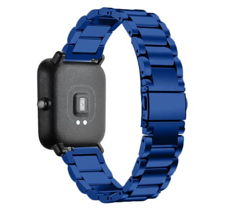 Xiaomi Amazfit Bip Stalen Band Blauw Smartwatchbanden Nl