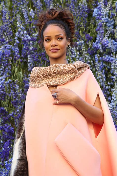 Rihanna In Pink At Dior Show In Paris And Partying With Travis Scottlainey Gossip Entertainment