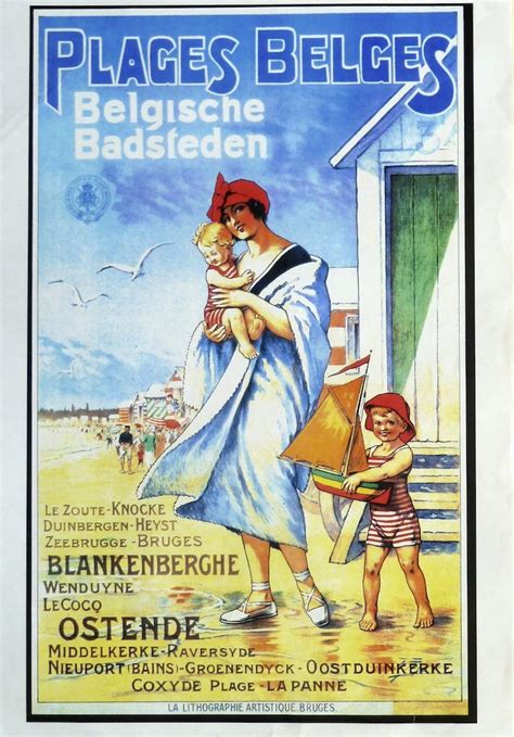 Pin Van Bev Mile Op Vintage European Poster Art Vintage Posters