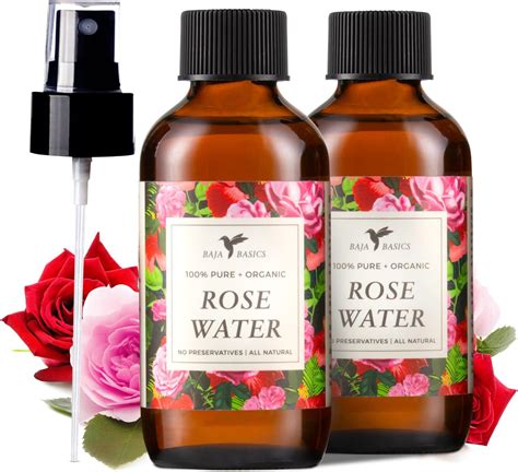 Amazon Rose Water Spray For Face Body Hair By Baja Basics