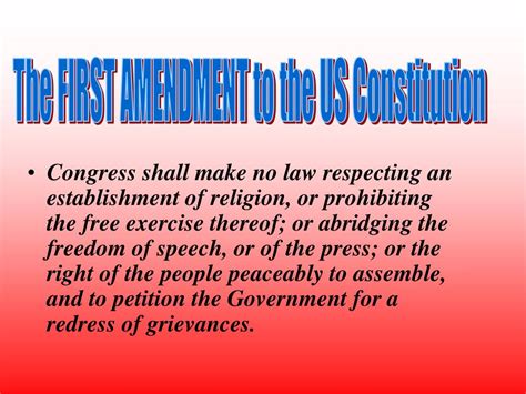 Ppt The First Amendment Powerpoint Presentation Free Download Id