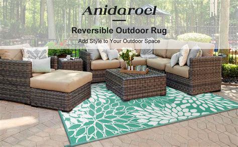 Amazon Anidaroel Outdoor Rugs 6x9ft For Patios Clearance