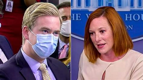 He Had A Cold Jen Psaki Slaps Down Peter Doocy For Asking If Biden