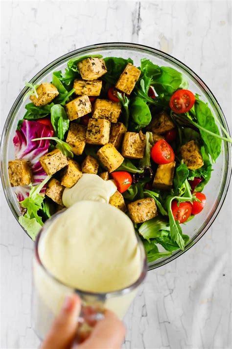 No More Sad Salads This Crispy Tofu Vegan Caesar Salad Is A Dairy Free Version Of The Classic