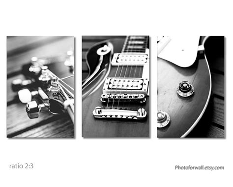 ON SALE Canvas Art Guitar Electric Wall Art, Set of 3 Prints Canvas Art, Fender Music Room Decor ...