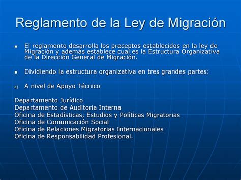 Legislacion Migratoria Guatemalteca Experiencias Nacionales Ppt