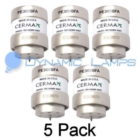 5 Pack Pe300bf Pe300bfa Excelitas Cermax 300w 14v Xenon Lamps Ebay