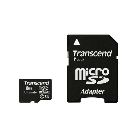 Memoria MicroSD 8GB CLASE 10 TS8GUSDHC10 Transcend