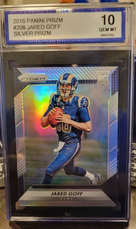 Panini Prizm Rookie Silver Prizm Jared Goff Isa Gem Mint