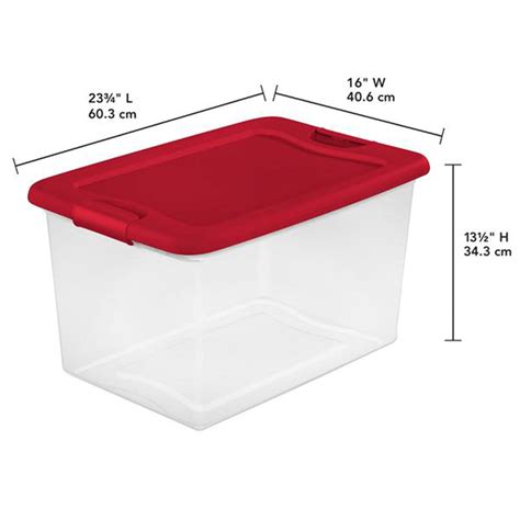 Sterilite 64 Qt Latching Storage Box Stackable Bin With Latch Lid