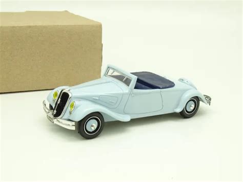 NOREV FRANCE SB 1 43 Citroen Traction 22CV Cabriolet 1934 Bleue EUR