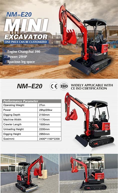 Nuoman Mini Excavator Free Shipping To Door Mini Excavator 1 Ton 17