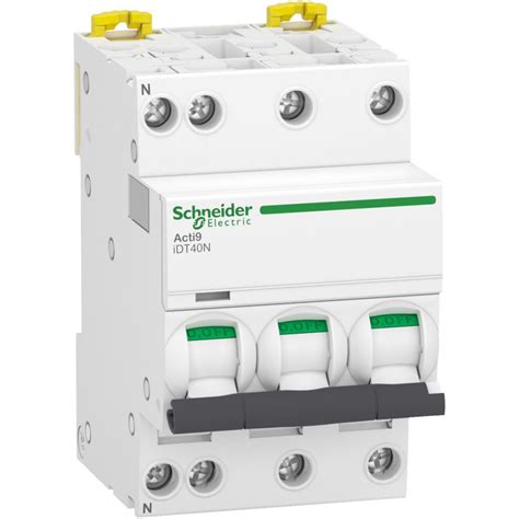 Schneider Electric Acti9 Idt40n Disjoncteur Modulaire 1pn C 10a