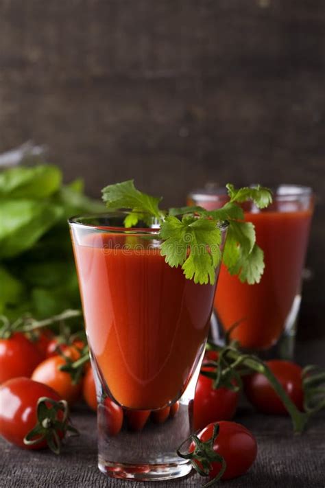 Tomato Juice Stock Photo Image Of Format Healthy Beverage