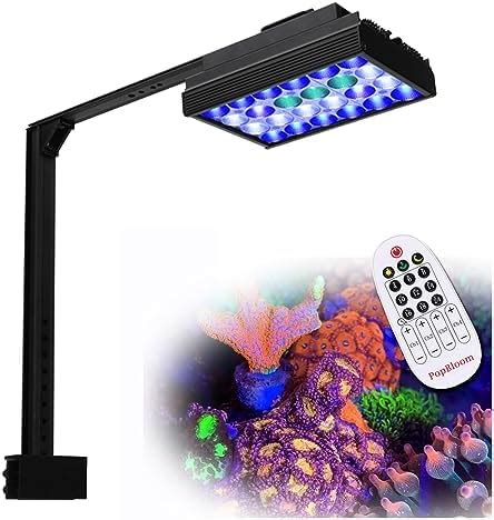 Popbloom Luz Led Para Acuario Marina Acuario L Mpara Para Sps Lps