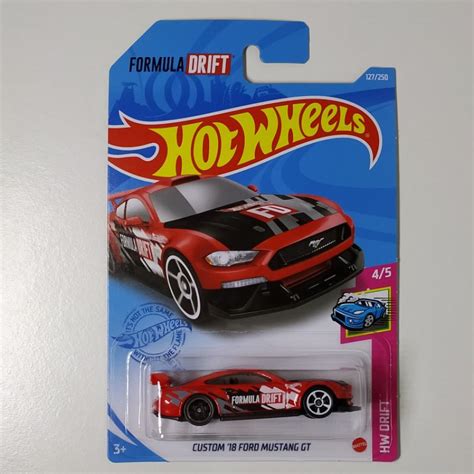 Hot Wheels Custom Ford Mustang Gt Formula Drift Shopee Brasil