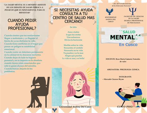 Triptico Salud Mental Ps La Salud Mental Es A Menudo Ausente De Los Debates De Salud P⁄blica