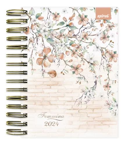 Agenda Di Ria Femnina Nude Floral Capa Dura Cm X Cm Mercadolivre