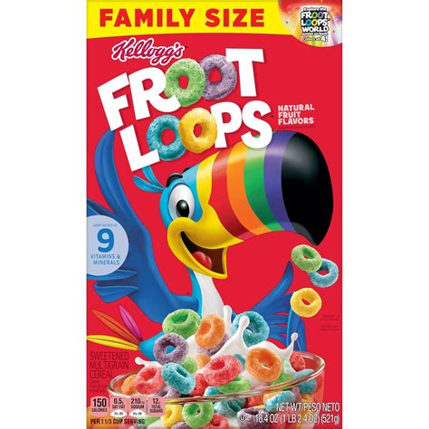 Buy Kelloggs Froot Loops Cold Breakfast Cereal Fruit Flavored