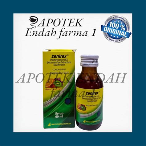 Jual ZENIREX SIRUP 60ML Obat Batuk Shopee Indonesia