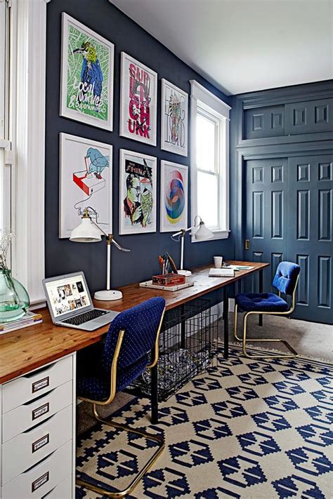 25 Blue Home Office Designs That Inspire - DigsDigs