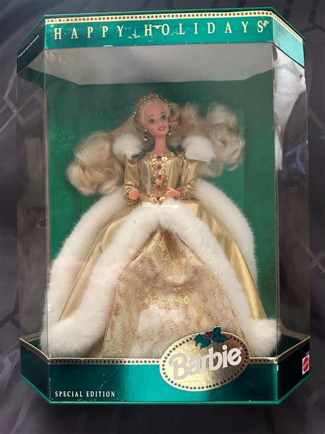 Rare Factory Misprint Happy Holidays Special Edition Barbie Doll