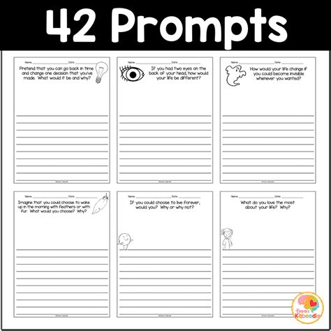 Creative Writing Prompts Daily Journal Prompts For 2nd 4th Grade