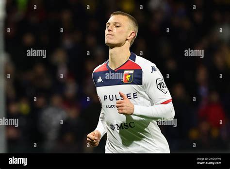 Salerno Italy 21st Jan 2024 Albert Gudmundsson Of Genoa CFC