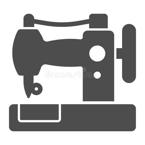 Sewing Machine Thin Line Icon Needlework Vector Illustration Isolated