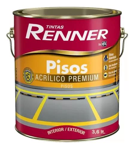 Pintura Para Pisos Alto Transito Renner Interior Ext 900ml Cuotas