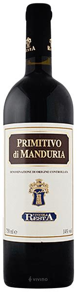 Resta Primitivo Di Manduria Vivino Australia