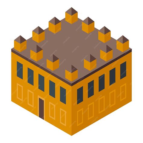 Premium Vector Isometric Medieval Castle Building Representing Power
