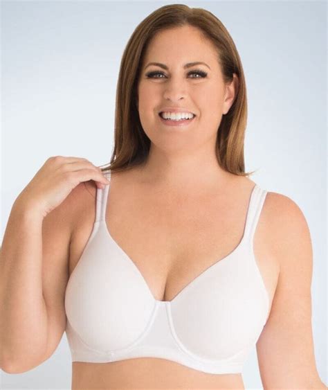 Leading Lady Lightly Padded Contour Underwired Bra White Curvy