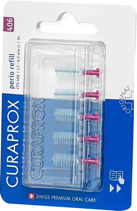 Curaprox Interdentalbürsten CPS 406 perio Refill 5 Stück rosa 1 7