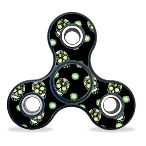 Mightyskins Fiytry Glowing Skulls Vinyl Decal Skin For Fidget Spinner