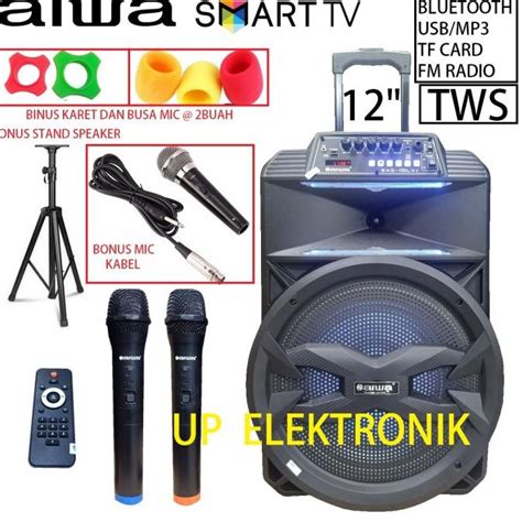 Jual Speaker Portable Wireless Meeting Inch Aiwa Was Lvj